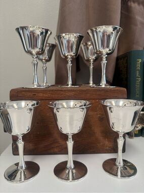 Vintage Silver Plated Drink Ware - Set of 8